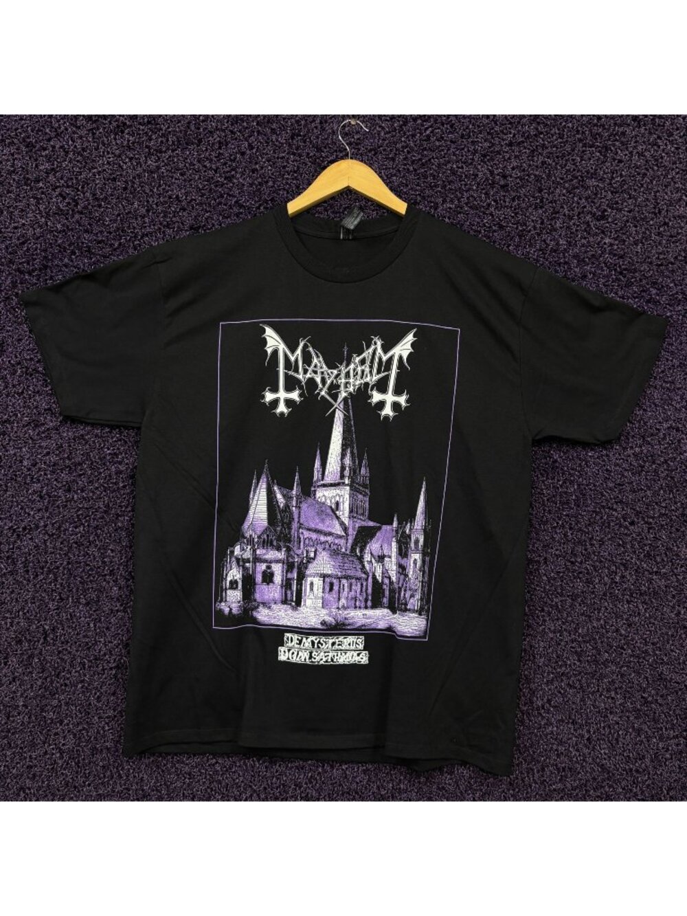 Mayhem De Mysteriis Dom Sathanas Album Doom Metal T-Shirt XL